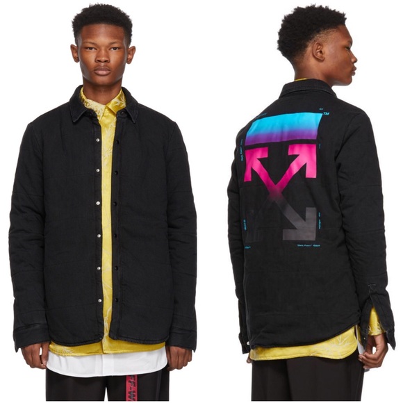 off white denim jacket gradient